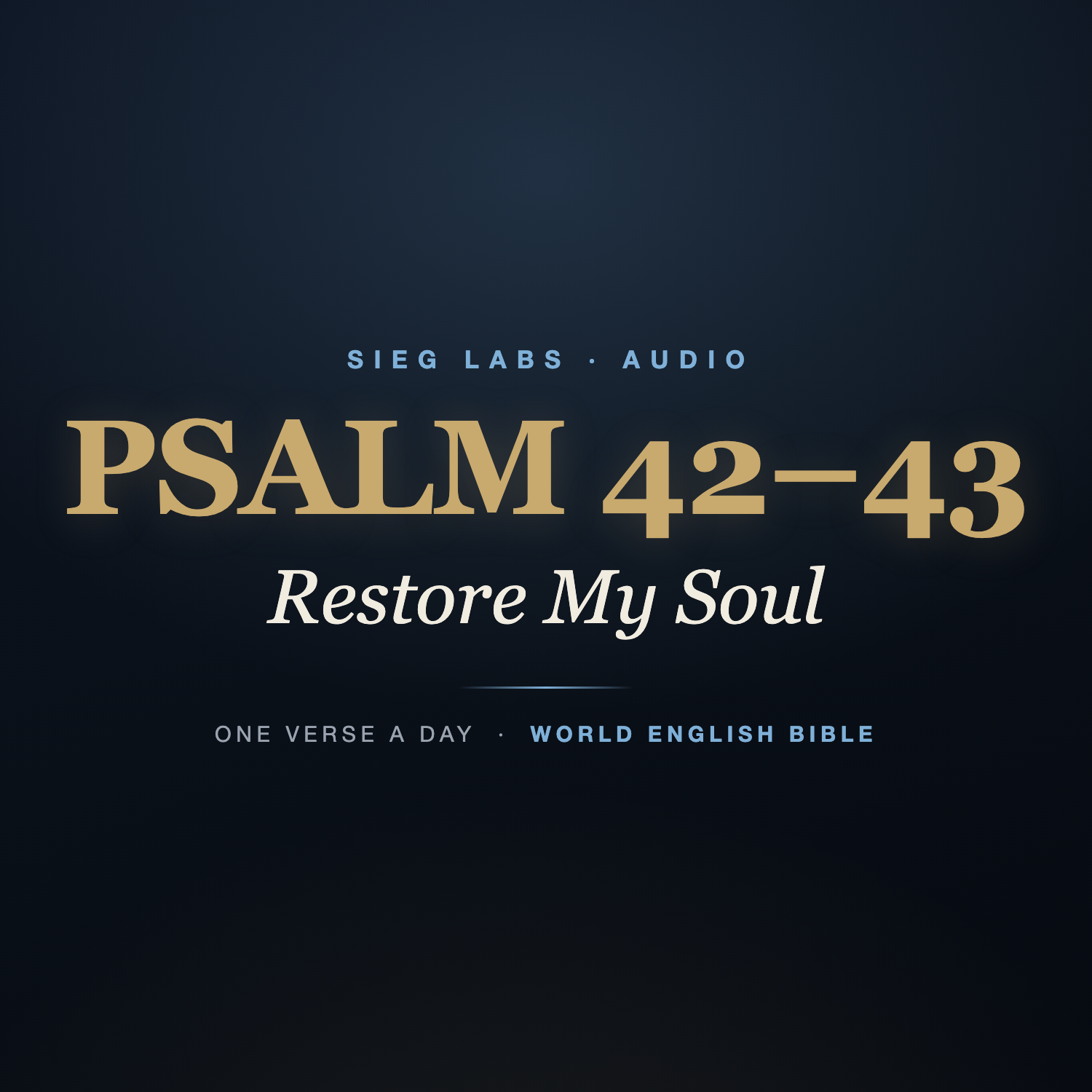 Psalm 42–43 — Restore My Soul cover art